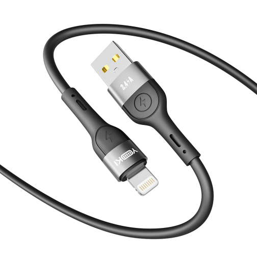 Купить USB YOKI EXTRA YK-EX11 Lightning 2.4A 1.2m Мятая упаковка, 4