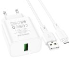 Купити Мережевий Зарядний Пристрій Borofone BA72A Spring QC3.0 Micro