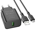 Купити Мережевий Зарядний Пристрій Borofone BA72A Spring QC3.0 Micro, 4