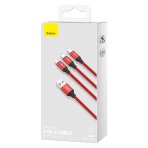 Купить USB Baseus Rapid 3-in-1 USB to Micro / Lightning / Type-C 3.5A 1.2m CAJS0000, 2