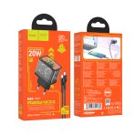 Купить Сетевое Зарядное Устройство Hoco N34 Dazzling PD20W+QC3.0 Type-C to Type-C