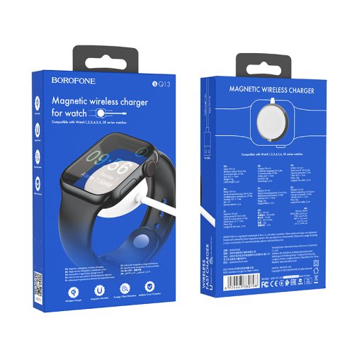 Купить Беспроводное Зарядное Устройство Borofone BQ13 (iWatch 1-8, SE/SE2/Ultra), 6