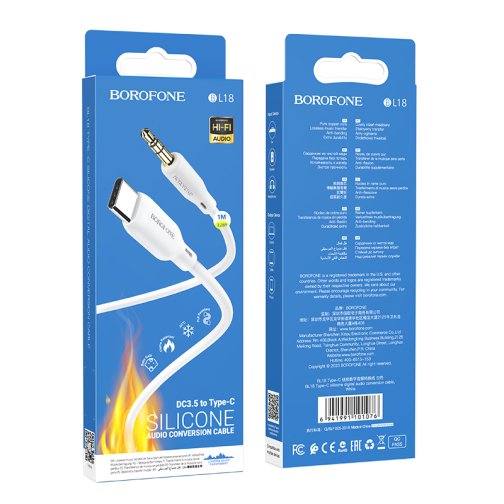 Купить Aux Borofone BL18 Type-C Silicone, 2