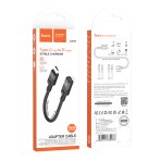 Купить USB Переходник Hoco U107 Type-C male to iP female adapter 10 cm, 2