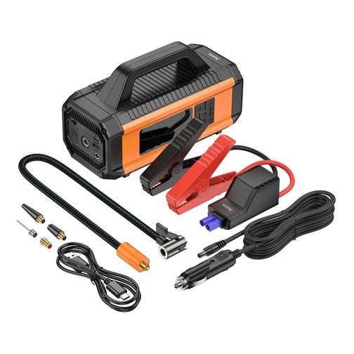Купить Универсальная Мобильная Батарея Hoco QS4 Air Pump/Jump Starter/Power Bank(10000mAh), 6