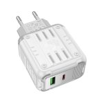 Купить Сетевое Зарядное Устройство Hoco C136A 1USB-C/1USB PD/QC 45W, 3