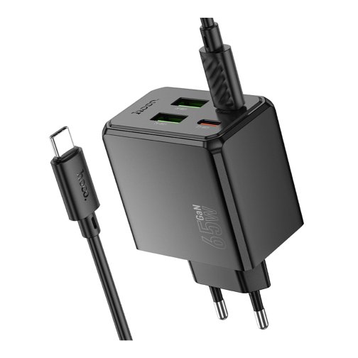 Купить Сетевое Зарядное Устройство Hoco CS19A 2USB-C/2USB PD/QC 65W+Type-C to Type-C, 4