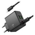 Купить Сетевое Зарядное Устройство Hoco CS19A 2USB-C/2USB PD/QC 65W+Type-C to Type-C, 6