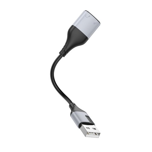 Купити Перехідник Borofone BV19 Creator 2-in-1 USB to 3.5mm, 3