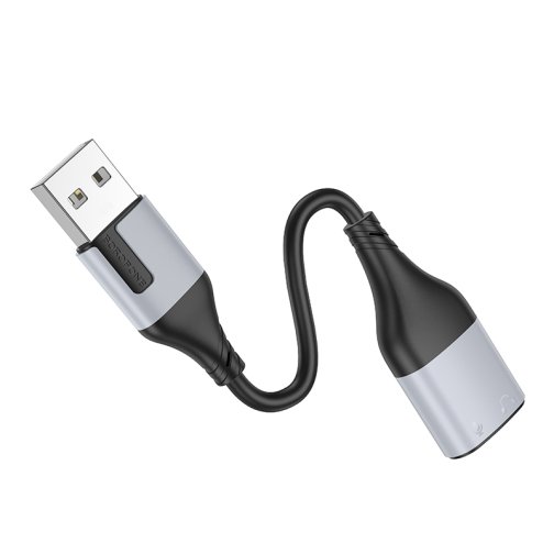 Купити Перехідник Borofone BV19 Creator 2-in-1 USB to 3.5mm, 5