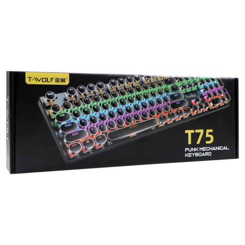 Купити Клавіатура TWolf T75 punk LED Blue Switch М'ята упаковка, 2