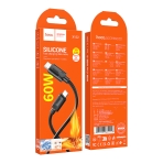 Купить USB Hoco X122 Silicone Type-C to Type-C 60W, 3