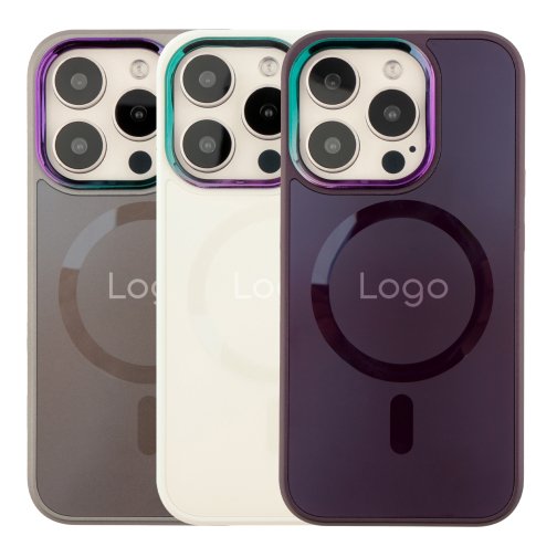 Купить Чехол AG-Glass Chrome Camera with Magsafe для iPhone 15 Pro Max