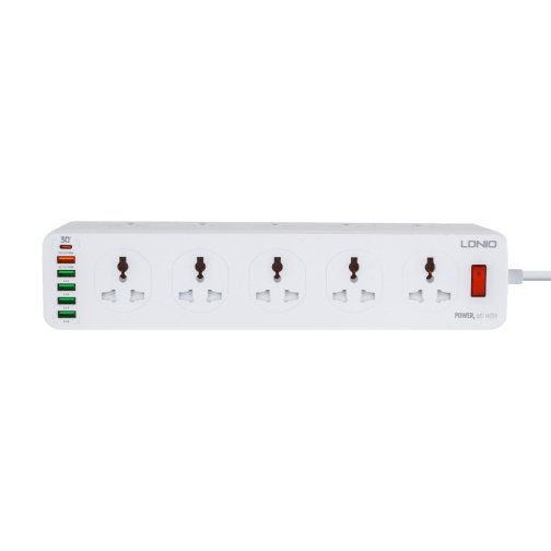 Купити Мережевий Подовжувач LDNIO SC10610 (10 ports / 1PD / 1QC3.0 / 4 USB / 2m), 2