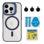 Купити Чохол TPU+PC+Metal Stand Case with MagSafe and Camera Lenses для iPhone 16 Pro Max М'ята упаковка, 5