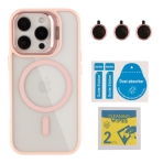 Купити Чохол TPU+PC+Metal Stand Case with MagSafe and Camera Lenses для iPhone 16 Pro Max М'ята упаковка, 10