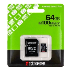 Купить Карта Памяти Kingston Canvas Select Plus Gen3 microSDXC (UHS-1) 64gb 10 Class & Adapter Купить Карта Памяти Kingston Canvas Select Plus Gen3 microSDXC (UHS-1) 64gb 10 Class & Adapter