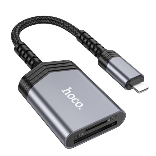 Купити Перехідник Hoco UA25 2-in-1 card reader Lightning, 2