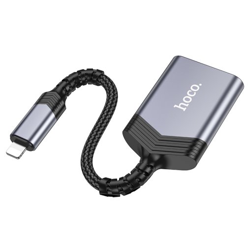 Купити Перехідник Hoco UA25 2-in-1 card reader Lightning, 3