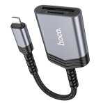 Купити Перехідник Hoco UA25 2-in-1 card reader Lightning, 4