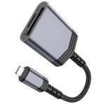 Купити Перехідник Hoco UA25 2-in-1 card reader Lightning, 5