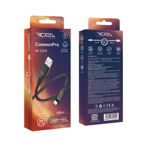 Кабель USB Ridea RC-CO10 CommonPro 12W Lightning превью 2