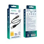 Купити Кабель USB Ridea RC-RL15 RGB Light Lightning 12W 1.2m, 2