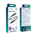 Купить USB Ridea RC-RL15 RGB Light Type-C to Type-C 60W 1.2m, 2