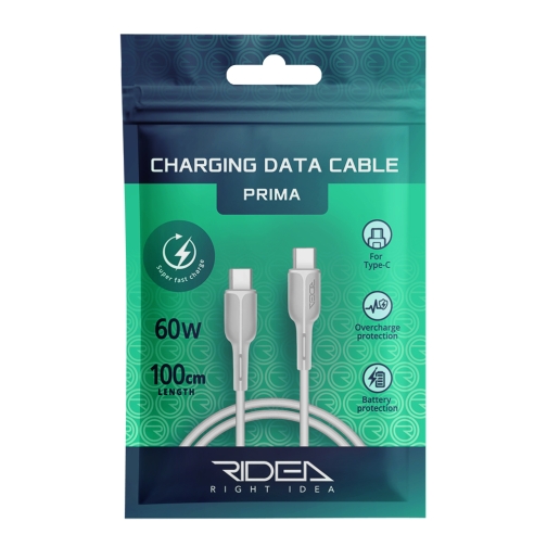 Купити Кабель USB Ridea RC-M221 Prima 60W Type-C to Type-C, 2