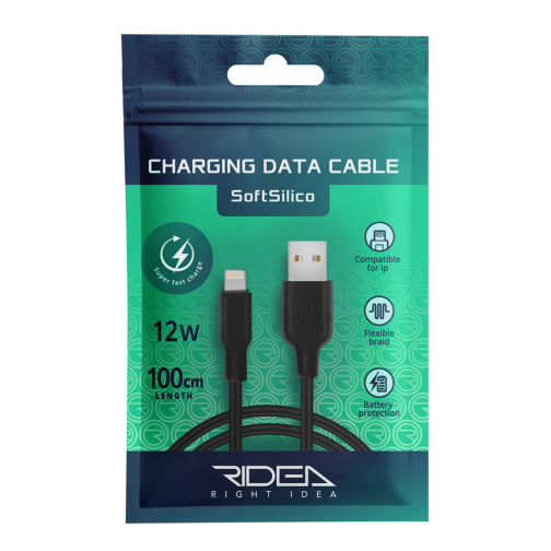 Кабель USB Ridea RC-M134 Soft Silico 12W Lightning превью 3