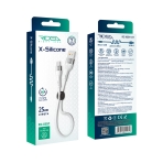 Купити Кабель USB Ridea RC-XS51 X-Silicone MicroUSB 3A 0.25m, 2