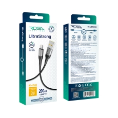 Купити Кабель USB Ridea RC-US42 UltraStrong Lightning 12W 2m Купити Кабель USB Ridea RC-US42 UltraStrong Lightning 12W 2m