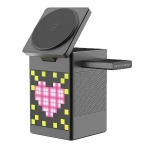 Купить Беспроводное Зарядное Устройство 5in1 15W (Pixel Display/Clock/BT Speaker 5W) IP Version