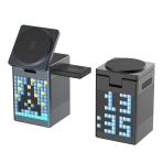 Купить Беспроводное Зарядное Устройство 5in1 15W (Pixel Display/Clock/BT Speaker 5W) IP Version, 3
