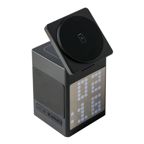 Купить Беспроводное Зарядное Устройство 5in1 15W (Pixel Display/Clock/BT Speaker 5W) IP Version, 4