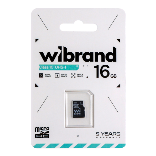 Карта Пам'яті Wibrand MicroSDHC 16gb UHS-1 10 Class