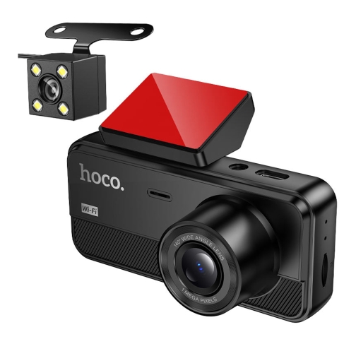 Купить Видеорегистратор Hoco DV15 2-inch 720P/Wi-Fi App/ 3 Камеры, 3