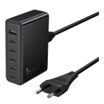 Купити Мережевий Зарядний Пристрій Hoco C152A 1USB/5Type-C QC/PD 70W, 4