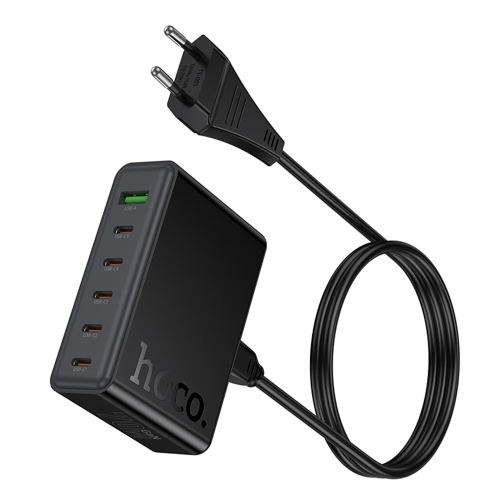 Купити Мережевий Зарядний Пристрій Hoco C152A 1USB/5Type-C QC/PD 70W, 7