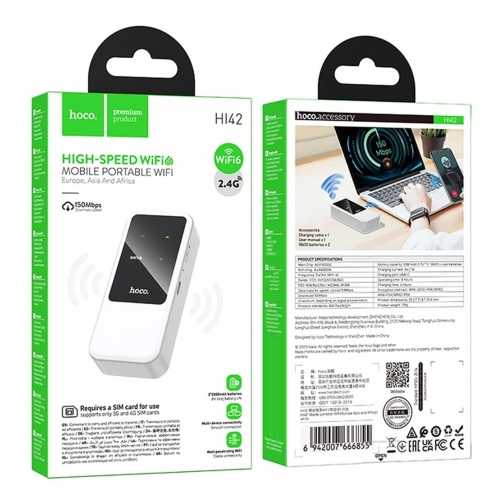Купить Модем Hoco HI42 Portable Mobile WiFi Transmitter (free sim), 2