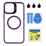 Купить Чехол TPU+PC+Metal Stand Case with MagSafe and Camera Lenses для iPhone 12 Pro Max Мятая упаковка, 5