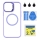 Купить Чехол TPU+PC+Metal Stand Case with MagSafe and Camera Lenses для iPhone 12 Pro Max Мятая упаковка Purple