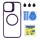 Купить Чехол TPU+PC+Metal Stand Case with MagSafe and Camera Lenses для iPhone 12 Pro Max Мятая упаковка Dark Purple