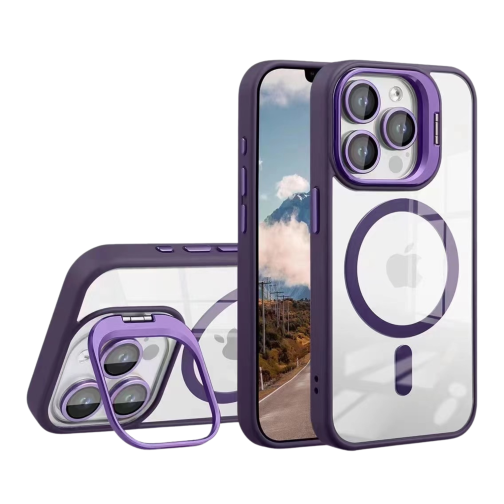 Купити Чохол TPU+PC+Metal Stand Case with MagSafe and Camera Lenses для iPhone 14 Pro М'ята упаковка
