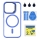 Купити Чохол TPU+PC+Metal Stand Case with MagSafe and Camera Lenses для iPhone 14 Pro М'ята упаковка Blue