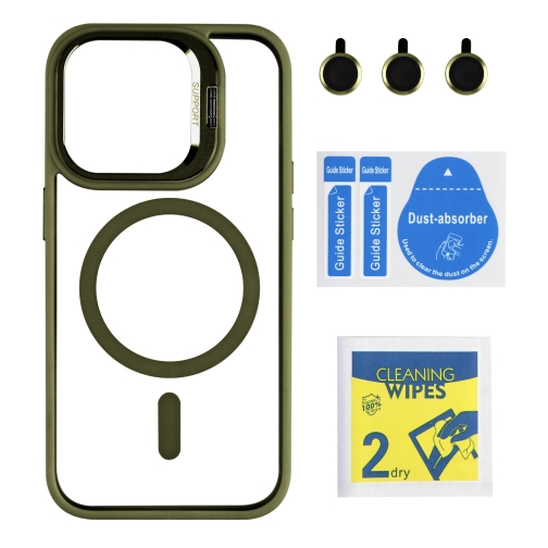 Купити Чохол TPU+PC+Metal Stand Case with MagSafe and Camera Lenses для iPhone 14 Pro М'ята упаковка, 7