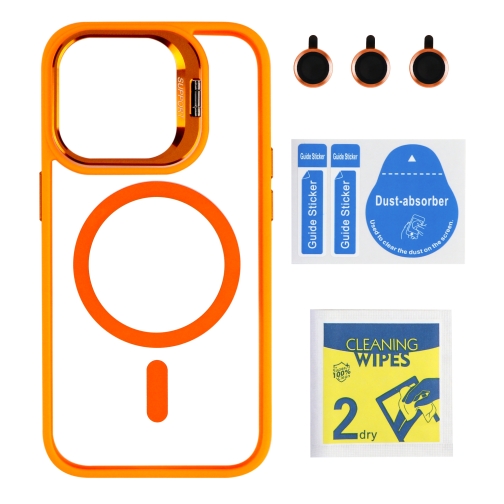 Купити Чохол TPU+PC+Metal Stand Case with MagSafe and Camera Lenses для iPhone 14 Pro М'ята упаковка, 9