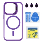 Купити Чохол TPU+PC+Metal Stand Case with MagSafe and Camera Lenses для iPhone 14 Pro М'ята упаковка, 11