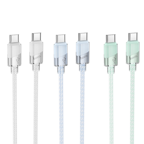 Купити Кабель USB Hoco U132 60W Type-C to Type-C 1.2m М'ята упаковка