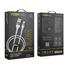 Купити Кабель USB YOKI EXTRA YK-EX11 Lightning 2.4A 1.2m Купити Кабель USB YOKI EXTRA YK-EX11 Lightning 2.4A 1.2m